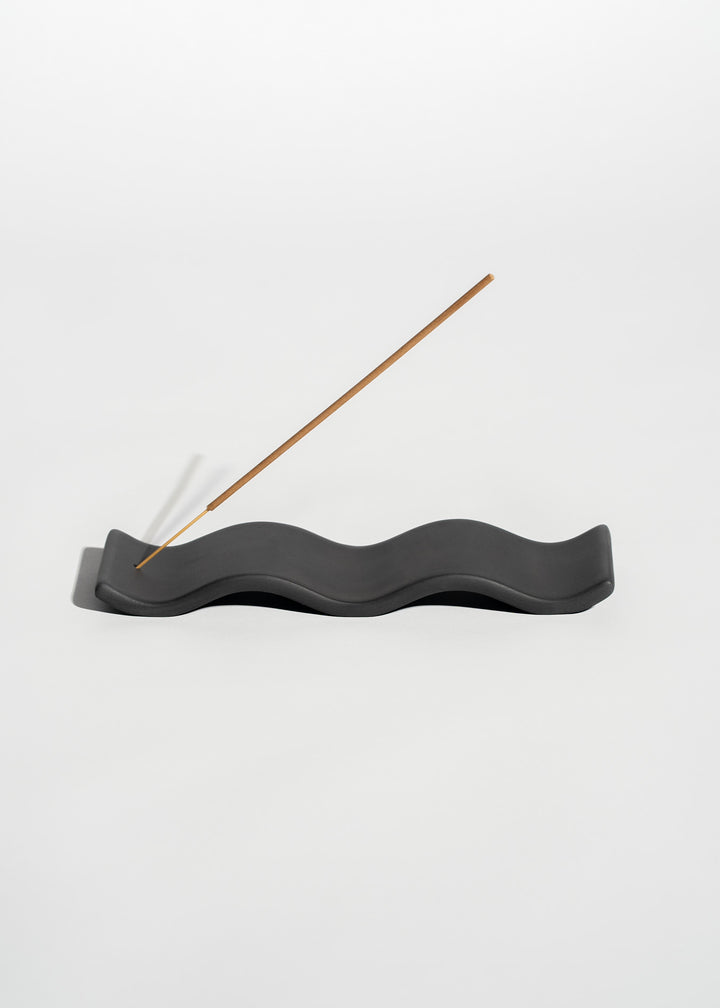 CERAMIC INCENSE HOLDER | CHARCOAL