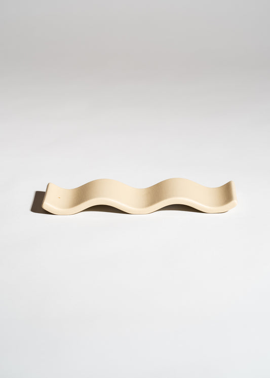 CERAMIC INCENSE HOLDER | BEIGE