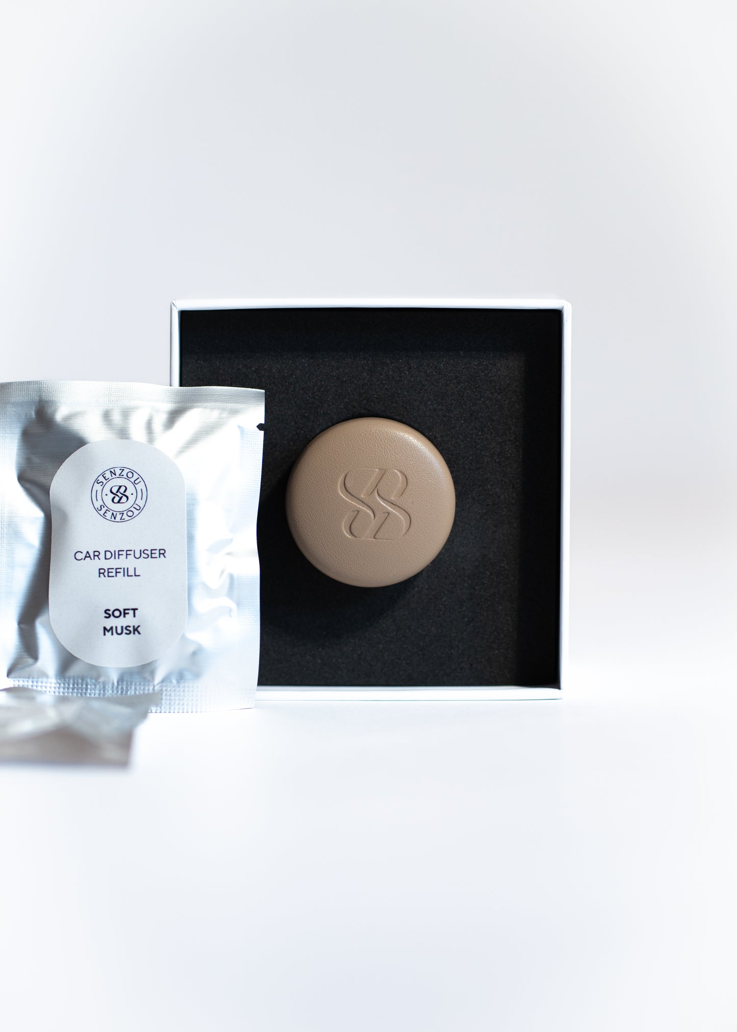 CAR DIFFUSER | TAUPE | SOFT MUSK