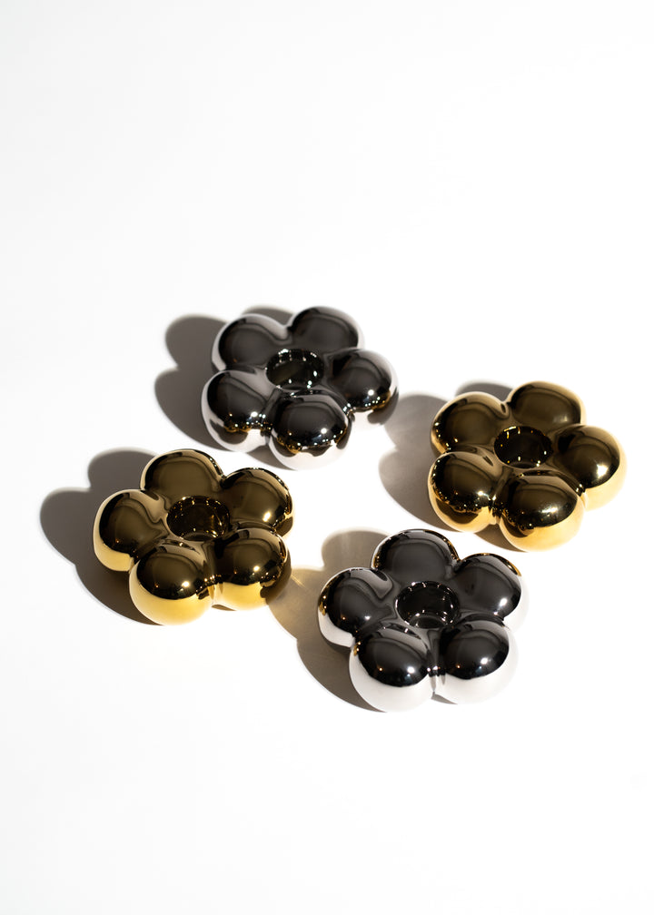 CERAMIC BUBBLE HOLDER | GOLD