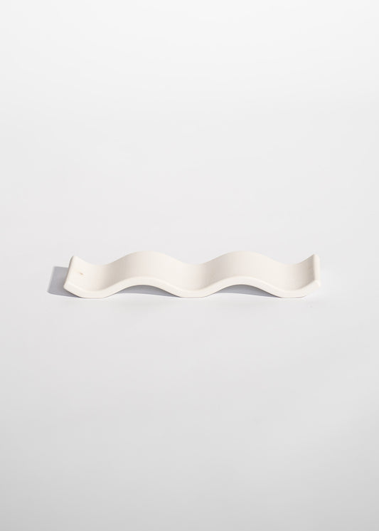 CERAMIC INCENSE HOLDER | WHITE