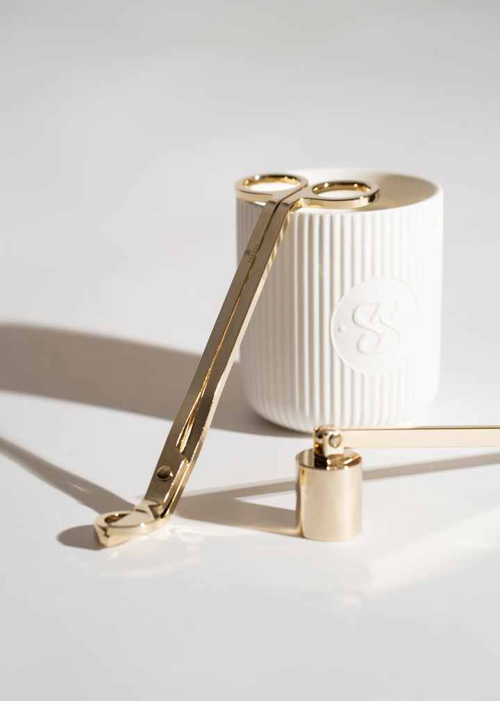 WICK TRIMMER AND SNUFFER | GOLD